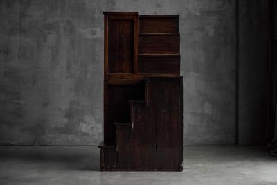 Kaidan Tansu Japanese Stair Chest Japan 19th Century