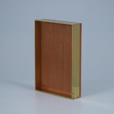 Kaija Aarikka Mid Century Modern Kaija Aarikka Brass Teak Tray Finland 1960s