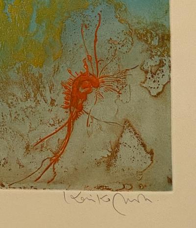 Kaiko Moti Aquarium Engraving India Circa 1950