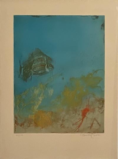 Kaiko Moti Aquarium Engraving India Circa 1950