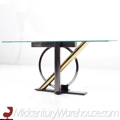 Kaizo Oto Kaizo Oto for Design Institute of America Steel and Brass Console Table