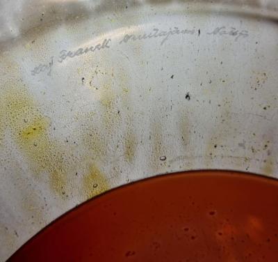 Kaj Franck Colourful Kaj Franck Ring Plate with Red Pink and Amber Nuutaj rvi 1960s