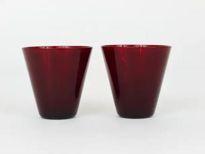 Kaj Franck Four Kaj Franck Kartio Midcentury Drinking Glasses by Nuutajarvi Nottsjo Finland