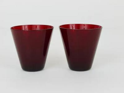Kaj Franck Four Kaj Franck Kartio Midcentury Drinking Glasses by Nuutajarvi Nottsjo Finland