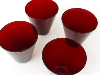 Kaj Franck Four Kaj Franck Kartio Midcentury Drinking Glasses by Nuutajarvi Nottsjo Finland