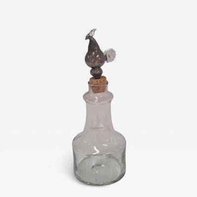 Kaj Franck Kaj Franck Blown Glass Rooster Bottle for Nuutaj rvi 1963