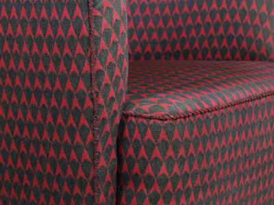 Kaj Gottlob 1937 Kaj Gottlob for A J Iversen Lounge Chair in Original Lis Ahlmann Fabric