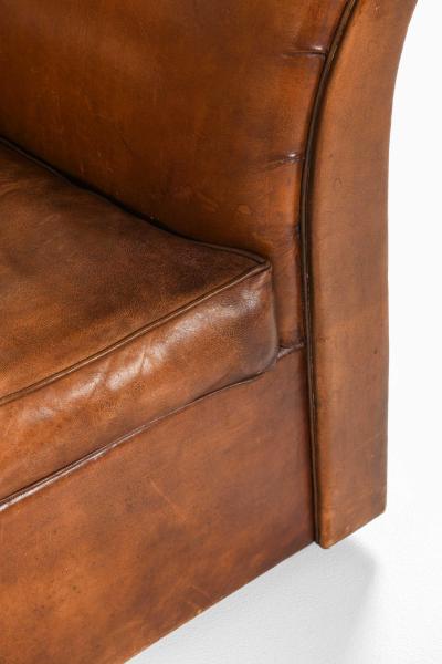 Kaj Gottlob Kaj Gottlob Attributed Leather Sofa 1940s
