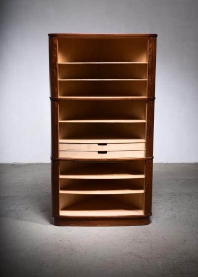 Kaj Winding Teak corner cabinet with tambour doors