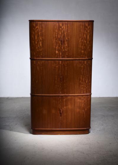 Kaj Winding Teak corner cabinet with tambour doors