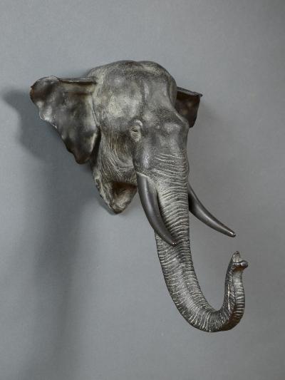 Kaneda Kenjiro An Exceptional Bronze Sculpture Of An Elephant Head Signed By Kaneda Kenjiro