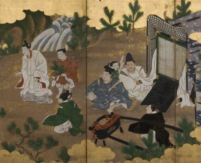 Kano School New Years Pine Saplings ca 1800