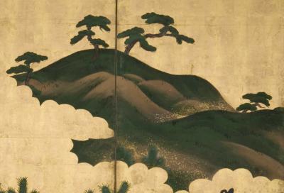 Kano School New Years Pine Saplings ca 1800