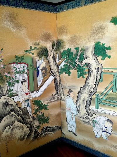 Kano Tanshin Rare Antique Japanese Folding Screen by Kano Tanshin