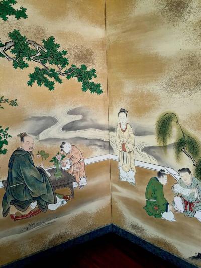 Kano Tanshin Rare Antique Japanese Folding Screen by Kano Tanshin