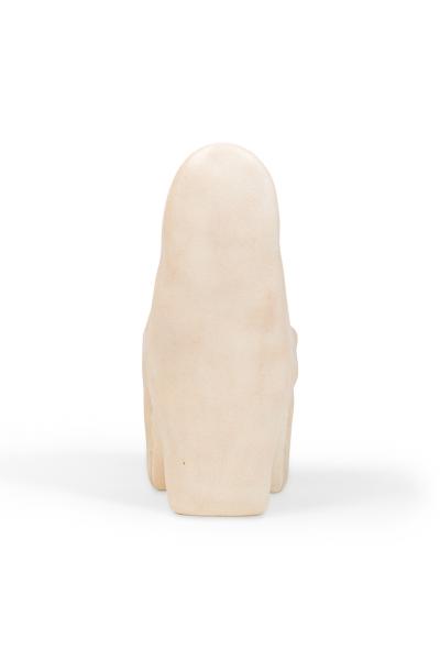 Kar Studio Chinese Contemporary Beige Amorphous Fiberglass Side Chairs