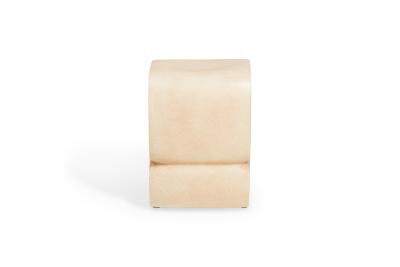 Kar Studio Chinese Contemporary Beige Fiberglass Low Stools