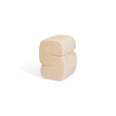 Kar Studio Chinese Contemporary Beige Fiberglass Low Stools