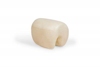 Kar Studio Chinese Contemporary Beige Fiberglass Tooth Stool