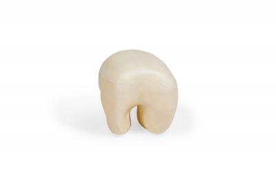 Kar Studio Chinese Contemporary Beige Fiberglass Tooth Stool