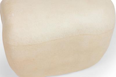 Kar Studio Chinese Contemporary Beige Fiberglass Tooth Stool