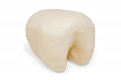 Kar Studio Chinese Contemporary Beige Fiberglass Tooth Stool