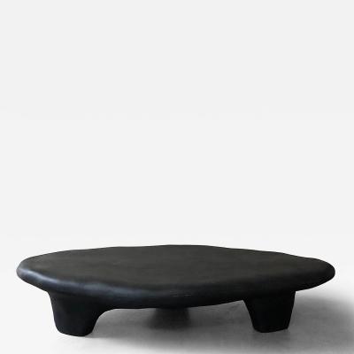 Kar Studio Chinese Contemporary Black Fiberglass Tripod Coffee Table