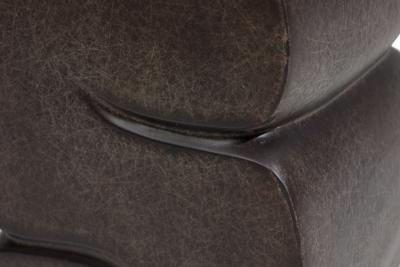 Kar Studio Chinese Contemporary Brown Fiberglass Low Stool
