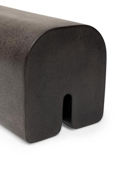 Kar Studio Chinese Contemporary Brownish Fiberglass Arch Bench