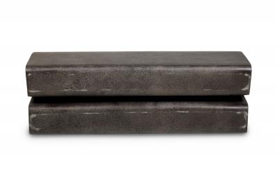 Kar Studio Chinese Contemporary Brownish Fiberglass Arch Bench