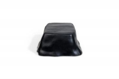 Kar Studio Contemporary Black Amorphous Pudding Fiberglass Coffee Tables