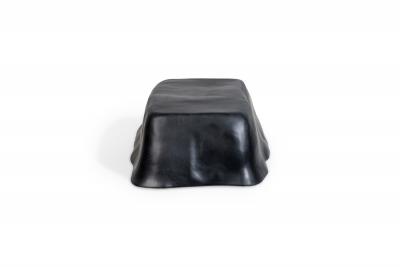 Kar Studio Contemporary Black Amorphous Pudding Fiberglass Coffee Tables