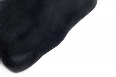 Kar Studio Contemporary Black Amorphous Pudding Fiberglass Coffee Tables