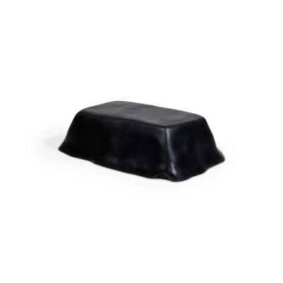 Kar Studio Contemporary Black Amorphous Pudding Fiberglass Coffee Tables