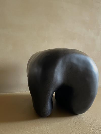 Kar Studio Contemporary Black Tooth Stools