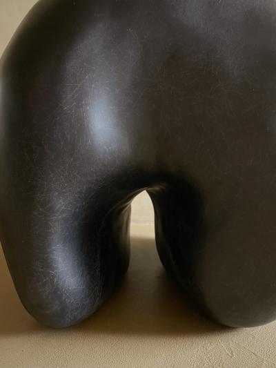 Kar Studio Contemporary Black Tooth Stools