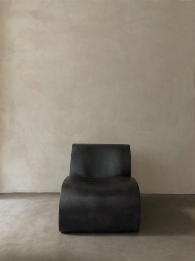 Kar Studio Contemporary Coffee Curl Up Lounge Chair