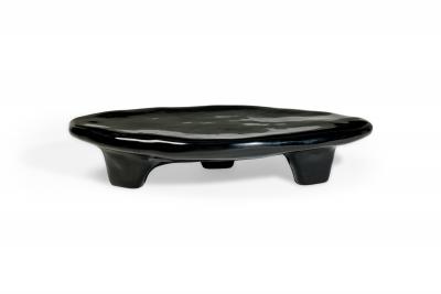 Kar Studio Contemporary Tripod Fiberglass with Chinese Lacquer Coffee Table