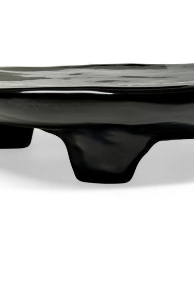 Kar Studio Contemporary Tripod Fiberglass with Chinese Lacquer Coffee Table