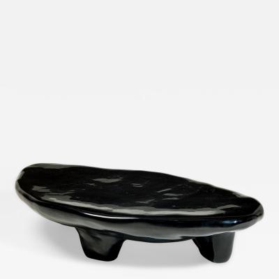 Kar Studio Contemporary Tripod Fiberglass with Chinese Lacquer Coffee Table