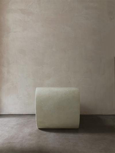Kar Studio Contemporary White Curl Up Lounge Chair