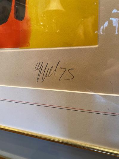 Karel Appel ACQUATINT AND CARBORUNDUM UNTITLED PLATE IV FROM FIVE NIGHT FACES IN BROADWAY