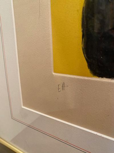 Karel Appel ACQUATINT AND CARBORUNDUM UNTITLED PLATE IV FROM FIVE NIGHT FACES IN BROADWAY