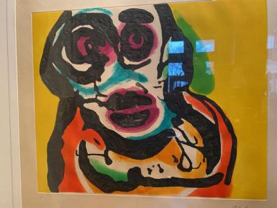 Karel Appel ACQUATINT AND CARBORUNDUM UNTITLED PLATE IV FROM FIVE NIGHT FACES IN BROADWAY