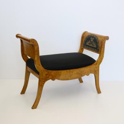 Karelian Birchwood Bench Boulle Mounts 1850