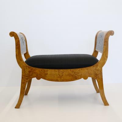 Karelian Birchwood Bench Boulle Mounts 1850