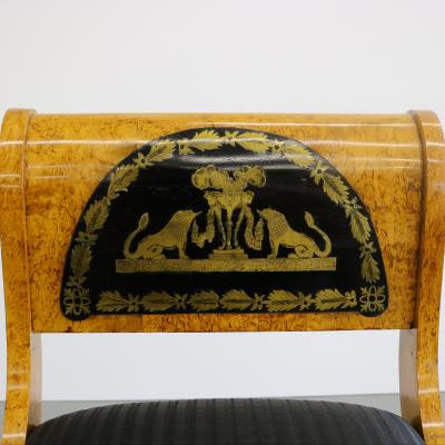 Karelian Birchwood Bench Boulle Mounts 1850