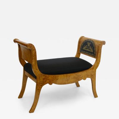 Karelian Birchwood Bench Boulle Mounts 1850