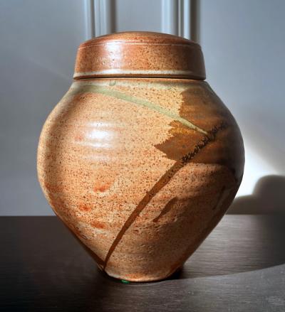 Karen Karnes Glazed Ceramic Jar Studio Pottery Karen Karnes
