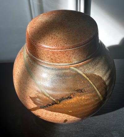 Karen Karnes Glazed Ceramic Jar Studio Pottery Karen Karnes